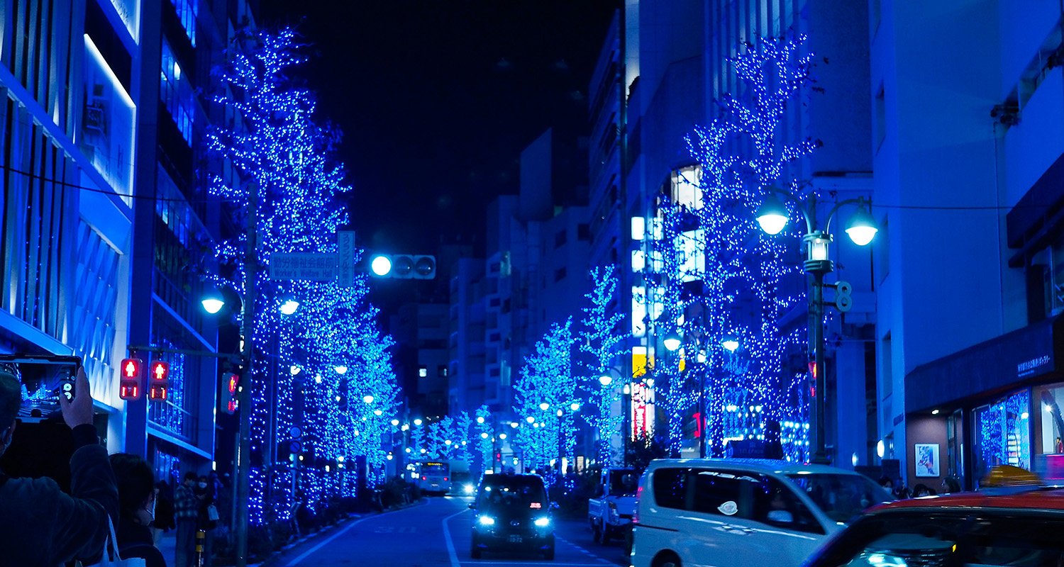 Tokyo im Winter - Lichterglanz